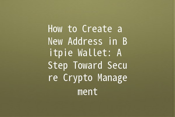 How to Create a New Address in Bitpie Wallet: A Step Toward Secure Crypto Management 🔑💰