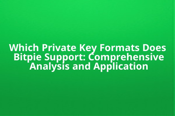 Which Private Key Formats Does Bitpie Support: Comprehensive Analysis and Application