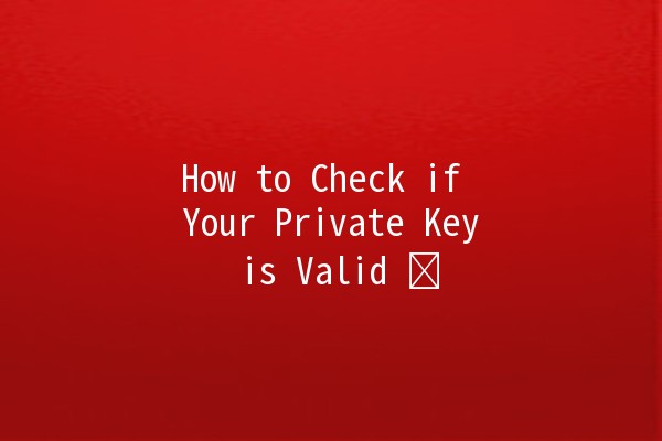 How to Check if Your Private Key is Valid 🔑🛡️