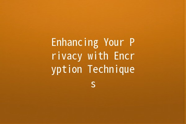 Enhancing Your Privacy with Encryption Techniques 🔒✨